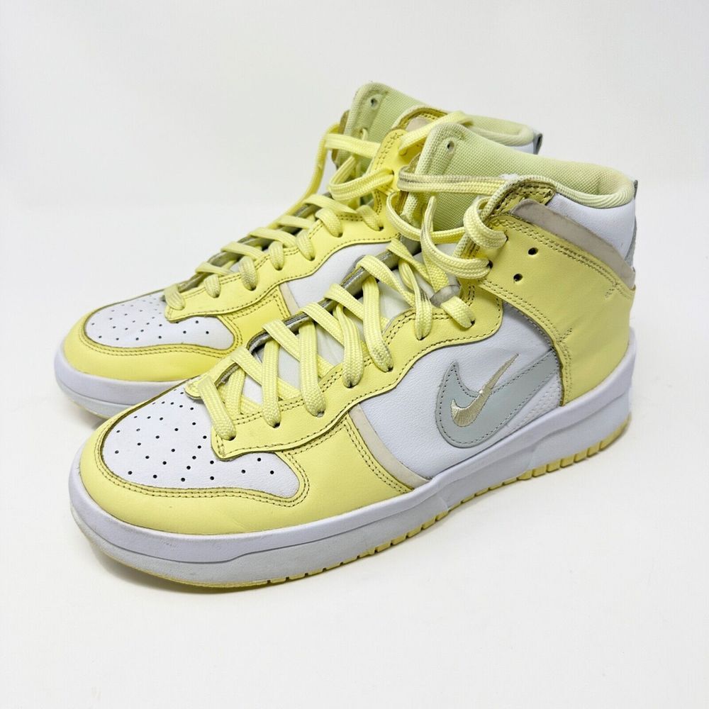 Nike High Top Athletic Sneakers in Yellow and White- Size 10 1/2